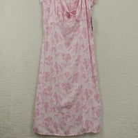 Duks haljina za kravate Ženski medij u ružičastoj sodi Đuna cvjetni s +