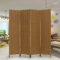 Kolekcionarstvo Dekorativno samostojeće pletene bambusove panele sa šarkama zaslona za zaštitu privatnosti
