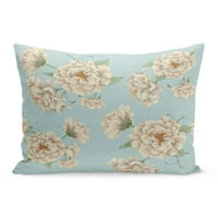 Crtanje crteža cvjetni bijeli cvijet Vintage cvjetajući buket klasični jastučni jastučni jastučni poklopac