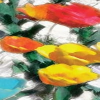 Užareni cvjetni poster Print by Jace Grey