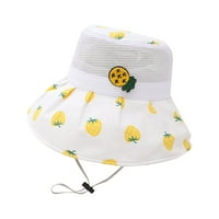 Dyfzdhu Bucket kape za djecu ribar šešir i ljetni novi uzorak sunčeva šešir mrežasti šešir prozračan