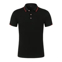 Calssic Fit Polo majice za muškarce, proljeće ljeto Čvrsto kolo boja kratki rukav majica za muškarce