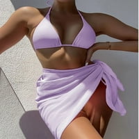 Amousa ženska seksi moda trodijelni kravatni kostim za plivanje bikini kupaći kostimi