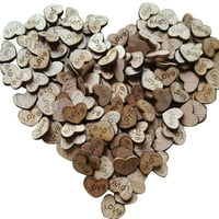Rustikalno drveno drvo ljubavno srce vjenčani stol za obrt ukrasa za rasipanje