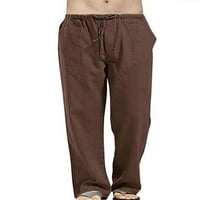 Rejlun muške pantalone za crtanje elastičnih struka hlače lagani ležaljka za slobodno vrijeme Jogger tamno siva m
