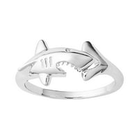 Boy sterling srebrni pozlaćeni prsten prsten personalizirani modni modni punk prsten nakit kćerkinjski rođendan