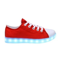 Obiteljski osmjesi LED svjetlosne tenisice niske vrhunske žene crvene cipele SAD 6. EU 37