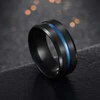 Izvrsni nakit prsten ljubavni prsten modni unise dvotonski tanki linijski unutarnji vučni vrpci za prstenje nakit vjenčani prsten Najbolji ljubavni poklon za Valentinovo-Blues 9