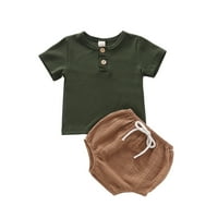 Odjeća za djecu s kratkim rukavima s kratkim rukavima Tors Shorts Podešava dječake Dječji odjeća odjeća