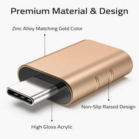C do USB adaptera [Pack] USB C muški do USB ženski adapter kompatibilan sa IMAC iPad Mini Pro Macbook Pro Macbook Air i ostali uređaji tipa C