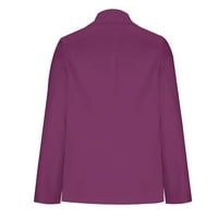 Olyvenn ponude ženski casual blazer otvoreni prednji rever s dugim rukavima džepni džepni kostim radne