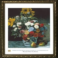 Mješovito cvijeće u zemljanom posudu PIERRE-AUGUTE RENOIR Art Print Poster Cvjetni još uvijek Život Poznata slika iz Muzeja fine umjetnosti Boston kolekcija
