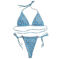 Žene Seksi ispis zavoja zavojnim kostim kupaći kupališta Bikini set Split kupaći kostim chmara