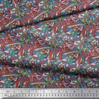 Siimoi svilena tkanina geometrijska mozaičkog otiska šivaći šipka tkanina