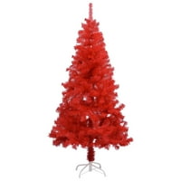 Umjetno božićno drvce sa postoljem Crveni FT PVC