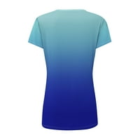 Žene Ljetne tuničke vrhove Pulover ženska majica kratkih rukava Grafički otisci V-izrez bluze m