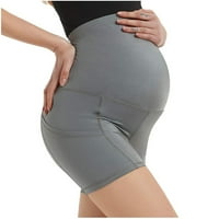 Joga hlače za žene sa džepovima dizanje kratkih materinskih kratkih hlača Yoga Hlače Hlače Ženske trke