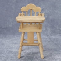 Skindy simulacijska stolica - prikladno-trgovina simulirani model visokog drvenog stolice za kuću lutke