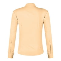 Auroural Womens odozgo za čišćenje Žene dugih rukava V-izrez navratnik nalik na košulju s majicom bluza