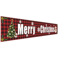 9ft Veliki sretan božićni baner potpisuje Xmas na otvorenom unutarnje ukrašavanje doma Crveno