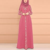 Ženska haljina haljina kaftana arapska Jilbab Abaya ic čipkasti šivanje maxi haljina vestidos