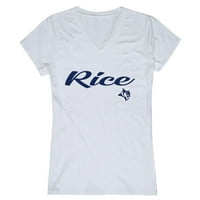 Rice univerzitetske sove ženske skripte The majica bijeli medij