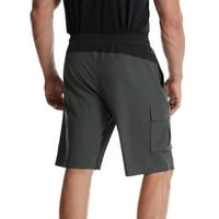 Vježbe kratke hlače Muške brze suhe kratke hlače Multi-džepni trening planinarske hlače Grey XXL U2534