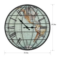 Zidni sat Globe Clock Okrugli modernog domaćeg dekora
