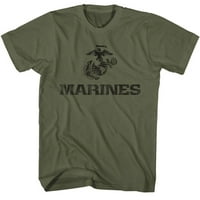 S. Marine Corps Marines Eagle i globus Vojna zelena odrasla majica
