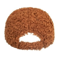 Fuzzy bejzbol kapa za muškarce Žene Lambhair Winter Warm Hat Tata Hat za aktivnosti na otvorenom