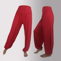 Široke pantalone za žene za žene Ženske modne palazzo hlače za žene modne ženske elastične labave opuštene