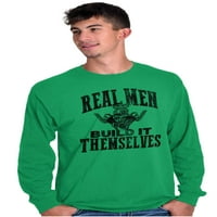 Pravi muškarci grade auto mehaničara Muška majica dugih rukava majica Brisco brendovi 2x