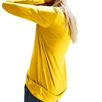 Prevelike majice za žene Ležerne prilike ispisa O-izrez dugih rukava labava bluza Žene na vrhu Ležerne