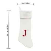 Kablske pletene božićne čarape, Joy Božićno pismo Čarapa, Velike božićne čarape Kamin Viseći čarape Xmas Čarape za zabave