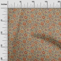 Onuone pamuk poplin tawny smeđa tkanina azijska suzani haljina materijala materijala od tkanine sa dvorištem široko