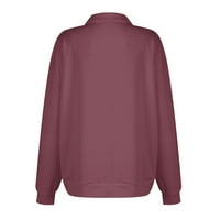 Yubatuo majice s dugim rukavima za žene šivanje grafičkih tina Bluze casual vrhovi pulover dukserica