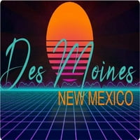 Des Moines Novi Meksiko Vinil Decal Stiker Retro Neon Dizajn