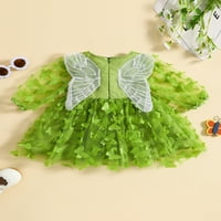 Djeca dječja djevojka princeza haljina padaju elegantne leptir duge rukave haljine za proljetnu odjeću