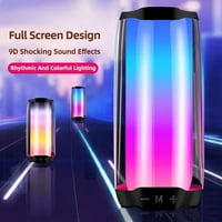 za Samsung Galaxy A02S Bluetooth zvučnik sa LED svjetlima koja mijenjaju boju Prijenosni bežični zvučnik IP vodootporan - crni