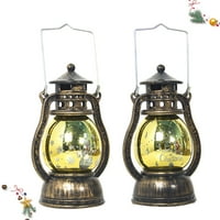 Rosarivae Božićni ukrasni lagani tiskani viseći žica ulja-lampica svjetla kreativna viseća svjetiljka za Xmas Tree Party s baterijom