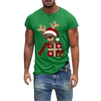 Yubnlvae muns modni slobodno vrijeme sport božićni digitalni tisak kratkih rukava majica