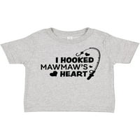 Inktastic sam zakačio mawmaw's srce sa poklonom za ribolov na poklon dječaku majicu ili majicu Toddler