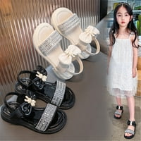 Velika dječja djevojka sandale Ljeto Rhinestone luk zec dizajn princeze cipele svakodnevno sa haljinama