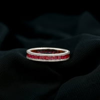Princeza CUNGY RUBY Vječni prsten za žene - AAA kvalitet - jul Ring roštilja, 14k bijelo zlato, SAD