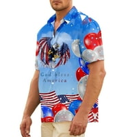 Košulje Sretno Dan nezavisnosti, majice Muškarci Modne klasične udobne jeftine majice, muške donje košulje