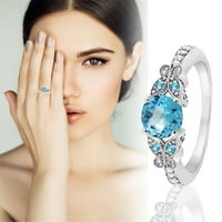 LowProfile za žene Djevojke pozlaćene cirkon nakit za angažman ženske nakit dijamantski prsten zvona