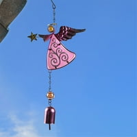 Wozhidaoke Decor Decor Decor Metal Angel Winger Viseći ukras Ornament Bells Wing Angel Bell Dekorativni