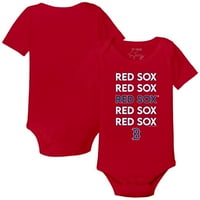Dojenčad sitni otvor crveni boston crvena tako složena bodysuit