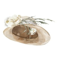Vodeološki šešir sa pločom tkanine cvijeća