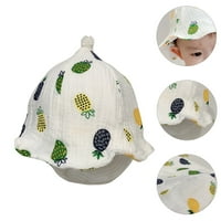 Ananas otisci kašike Hat Kids Anti-UV ribar šešir pamučna beba
